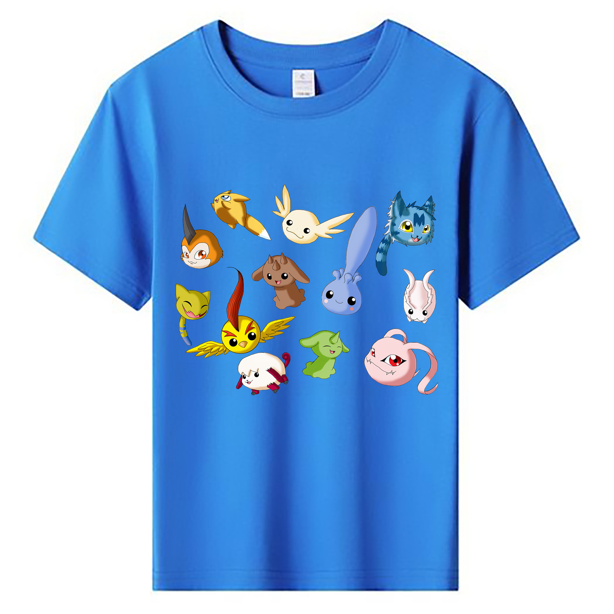 （画像用） Digimon デジタルモンスター/デジモン 綿100％キッズTシャツ（フロントプリント）